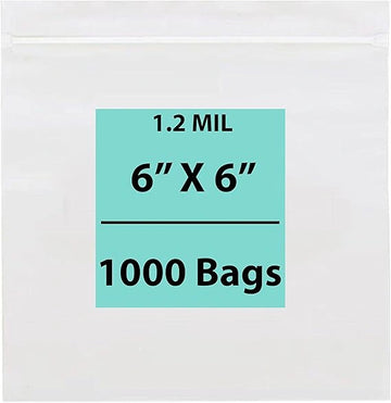 6X6 inches Zipper Sandwich Bags 1.2 Mil LDPE